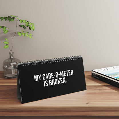 Lifestyle 2 “I’m on Mute for a Reason” desk flip sign