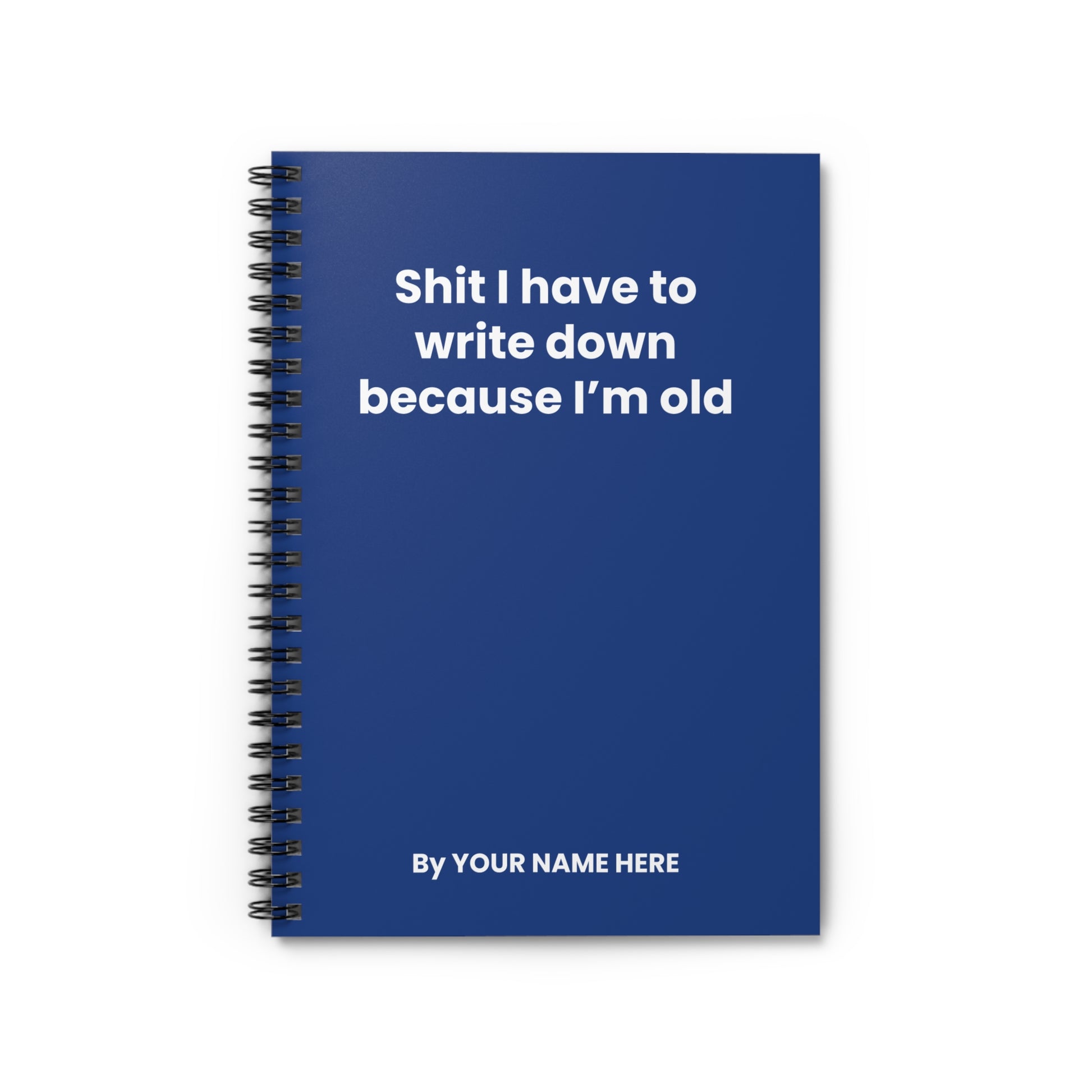 Dark blue snarky notebook for corporate employees and sarcastic coworkers