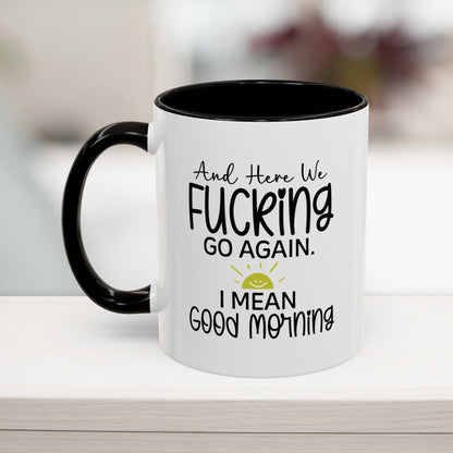 Black 11oz sarcastic office coffee mug – a humorous gift for coworkers, bosses, and work besties