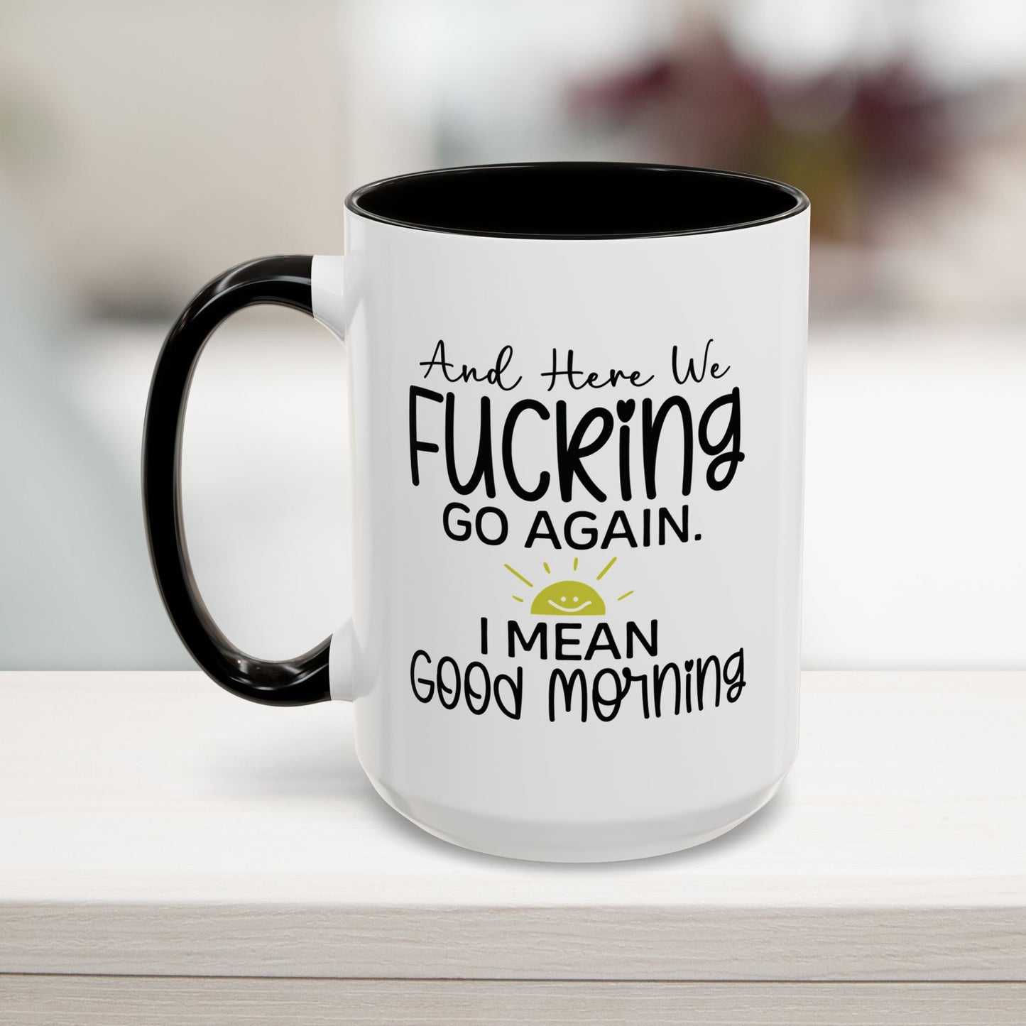 Black 15oz sarcastic office mug – the perfect coworker gift for a work bestie