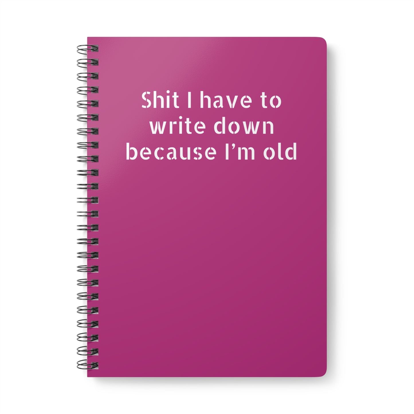 Work humor notebook with profanity – perfect for office workers and coworkers pink