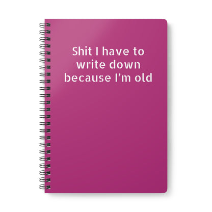 Work humor notebook with profanity – perfect for office workers and coworkers pink