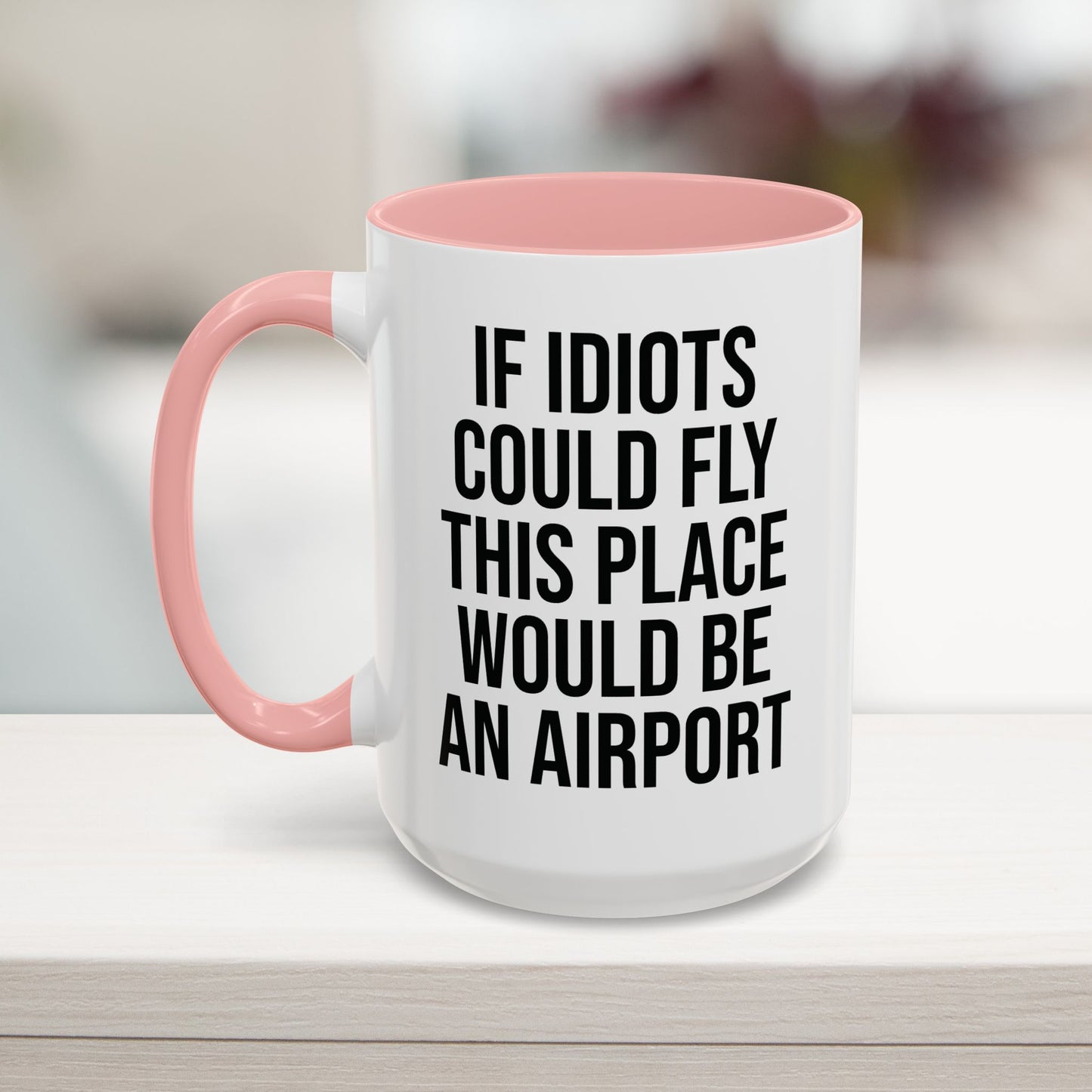 Snarky office humor mug pink 15oz