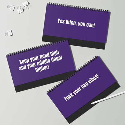 Desk sign panel Q2: ‘Straighten your f*cking crown’ confidence boost reminder