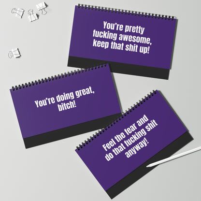 Desk sign panel Q3: ‘Straighten your f*cking crown’ confidence boost reminder