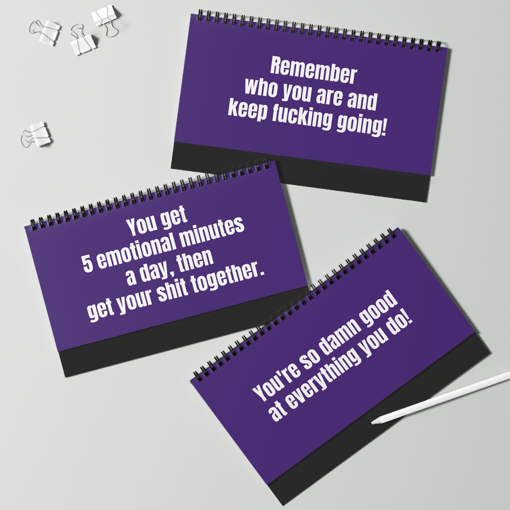 Desk sign panel Q4: ‘Straighten your f*cking crown’ confidence boost reminder