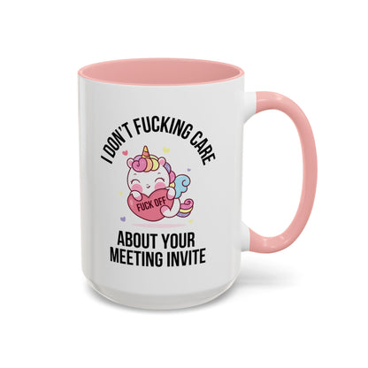 Snarky office gift for employees – sarcastic unicorn coffee mug in pink 15oz