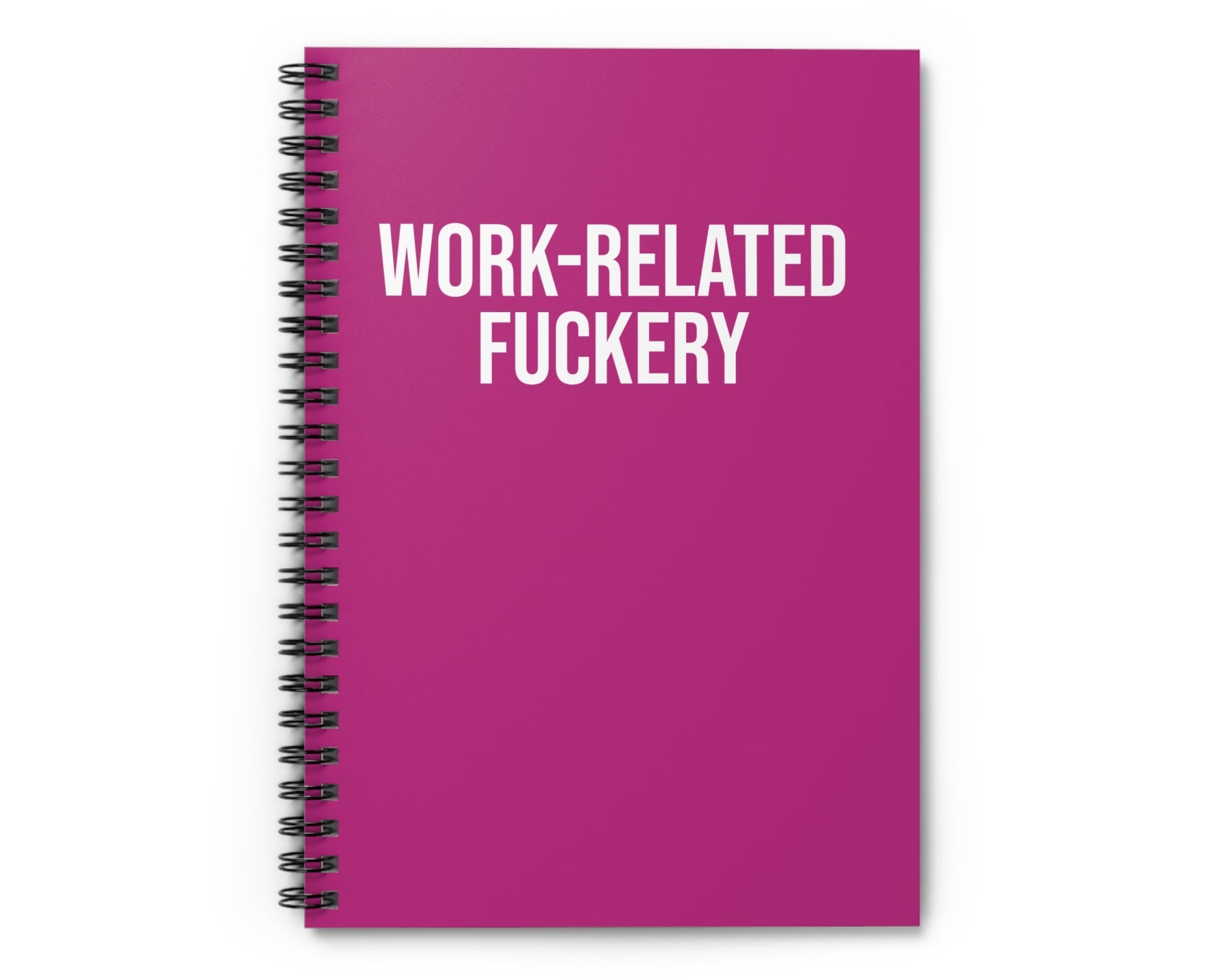 work related sweaty notebook