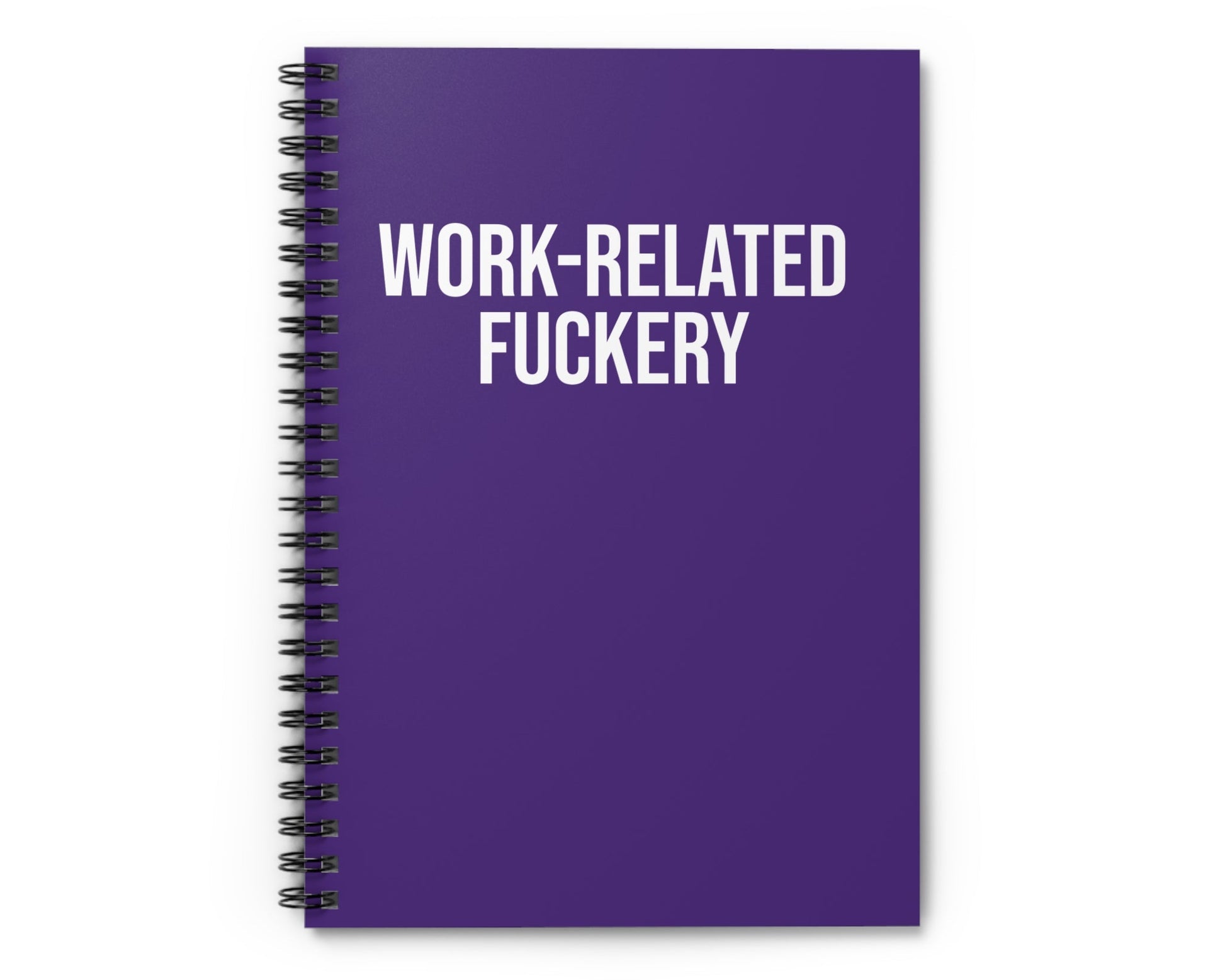 work related sweaty notebook